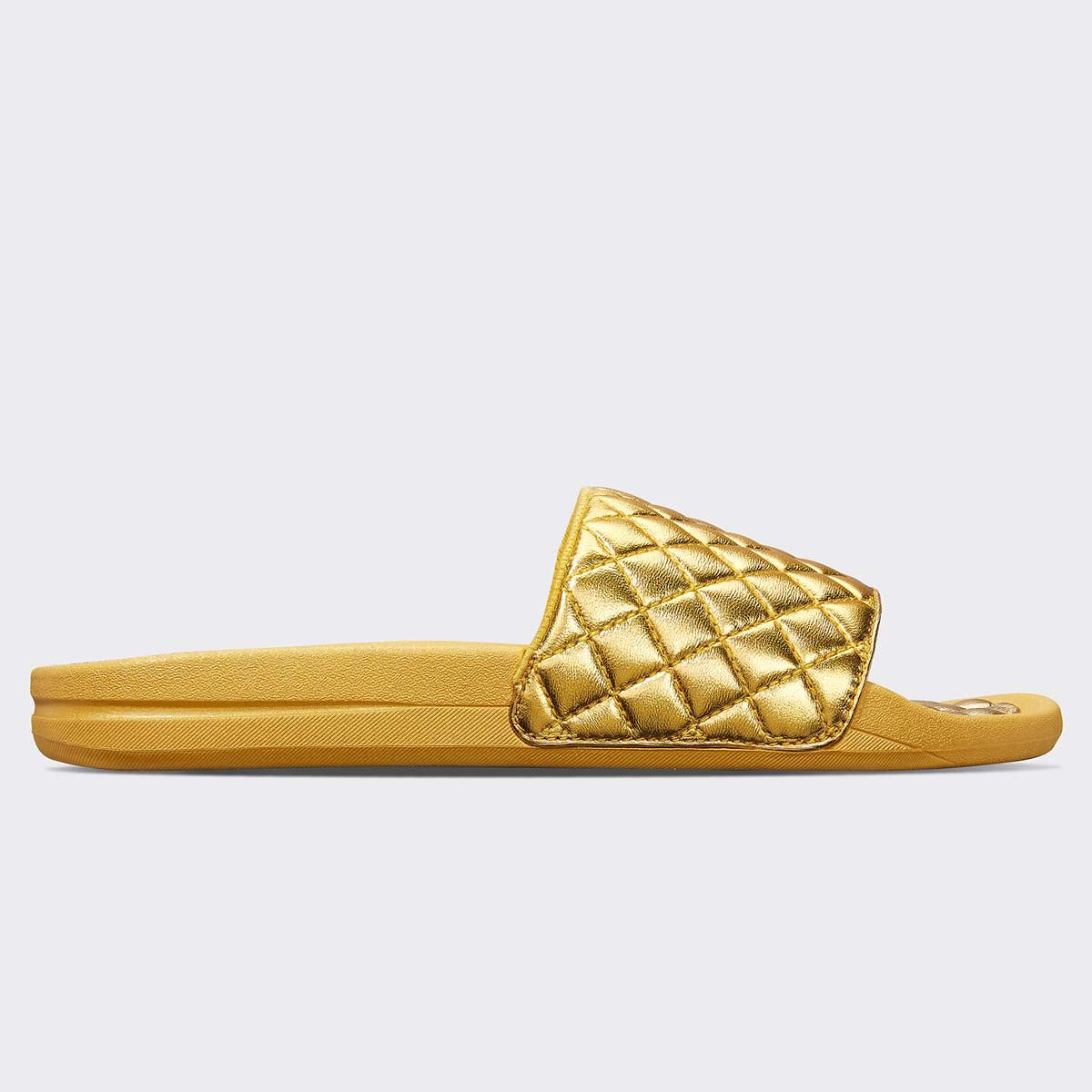 Women's Lusso Slide Metallic Gold view 2