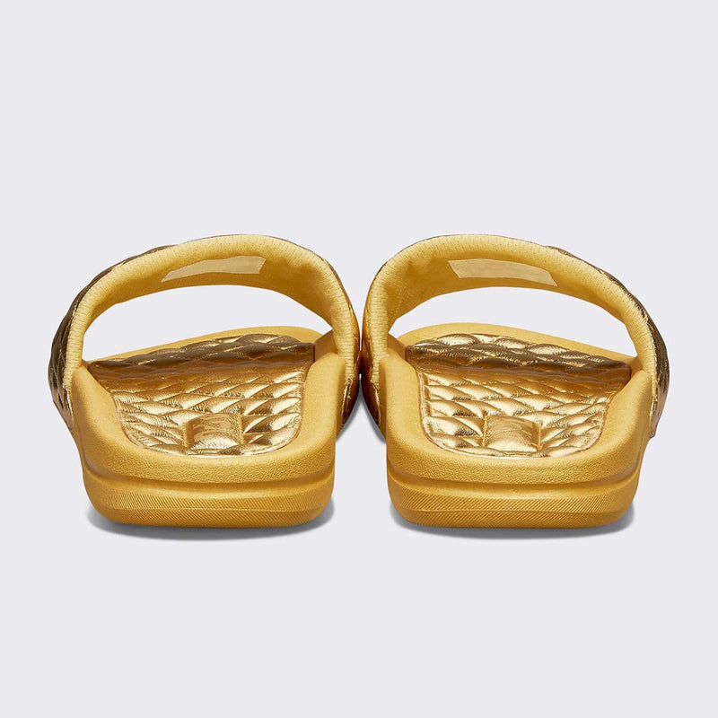Women's Lusso Slide Metallic Gold view 4