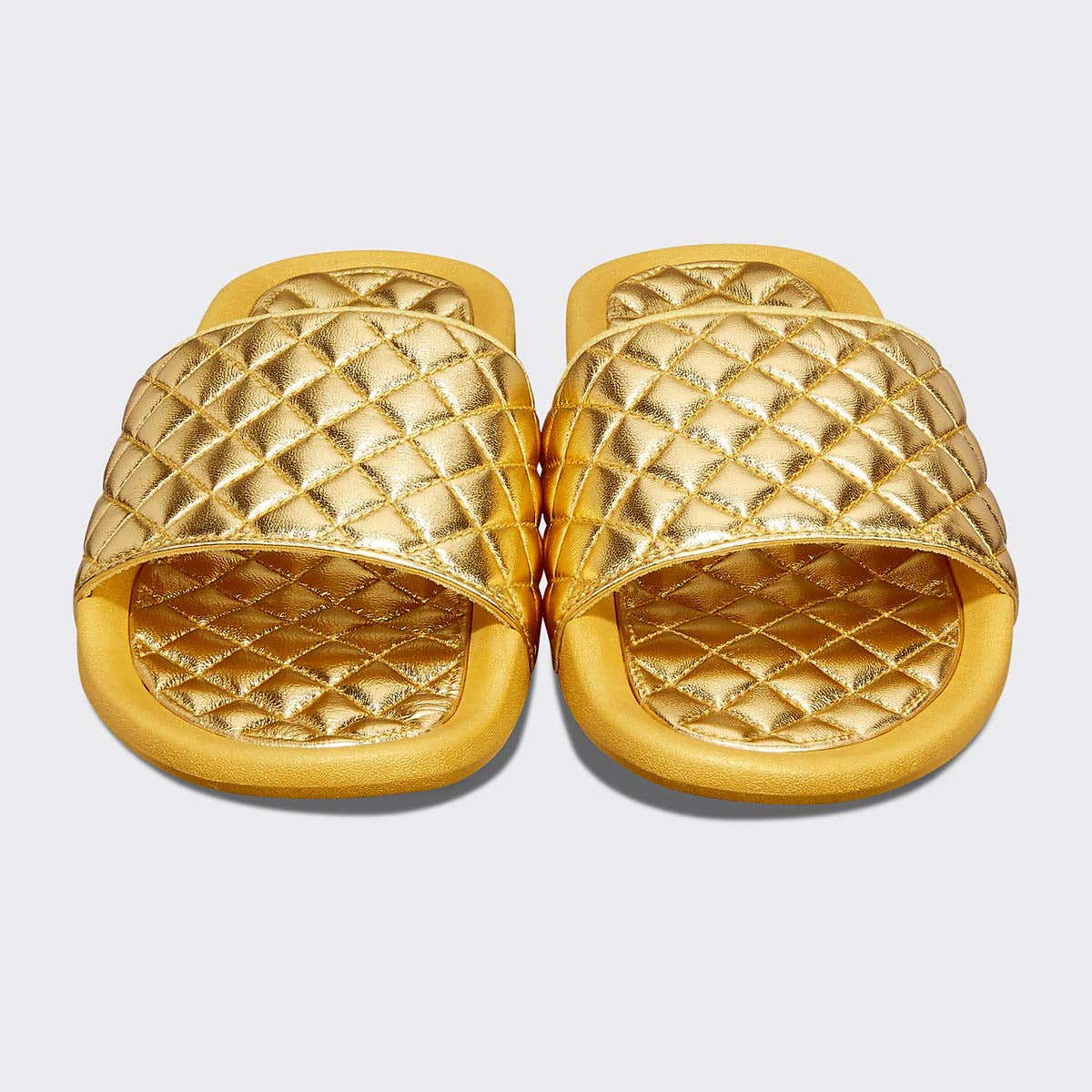 Women's Lusso Slide Metallic Gold view 5