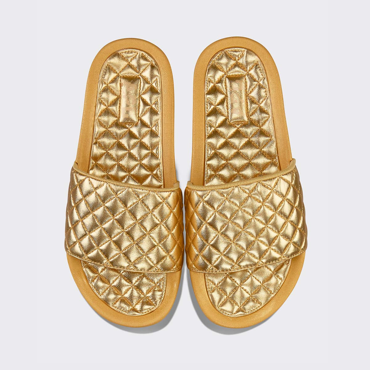 Women's Lusso Slide Metallic Gold view 1