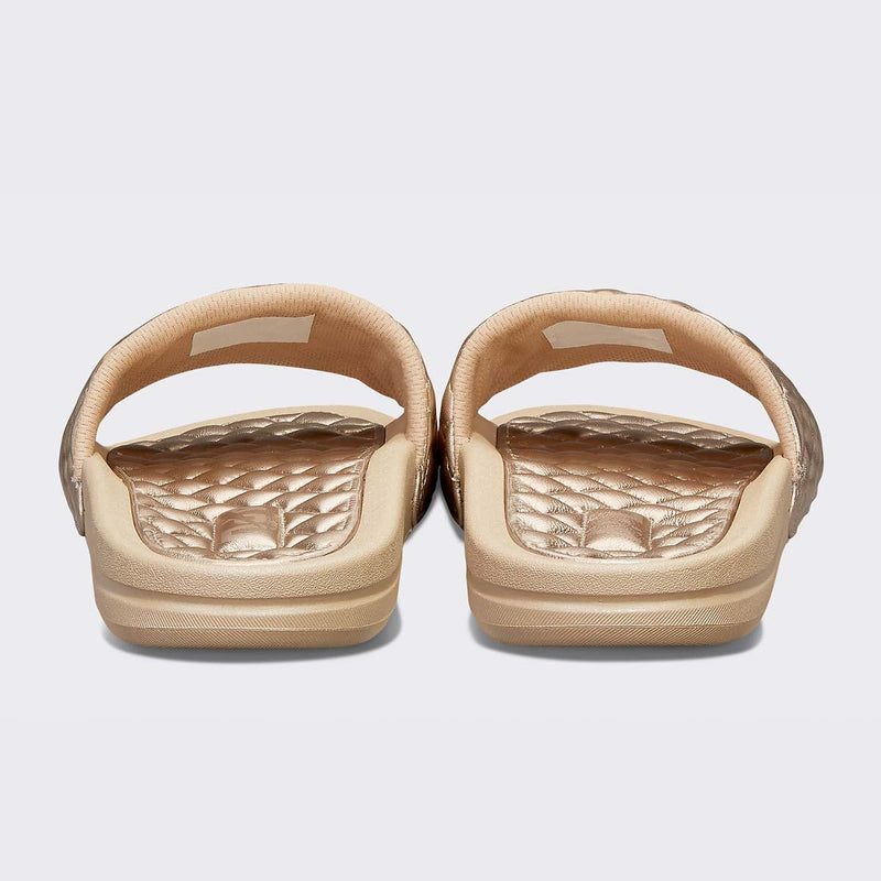 Women's Lusso Slide Metallic Champagne view 4