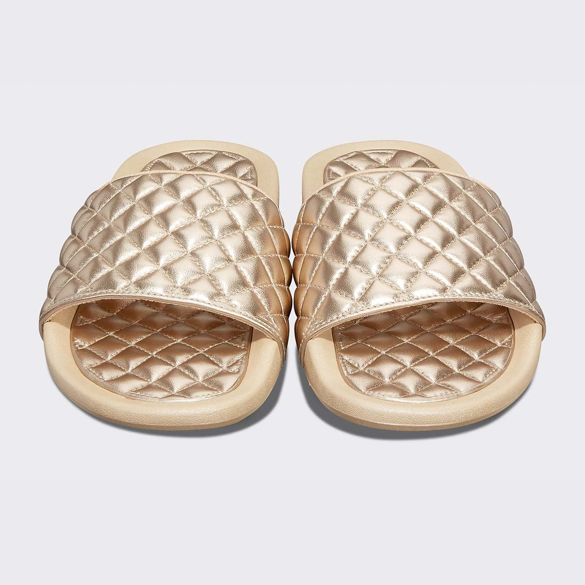Women's Lusso Slide Metallic Champagne view 5