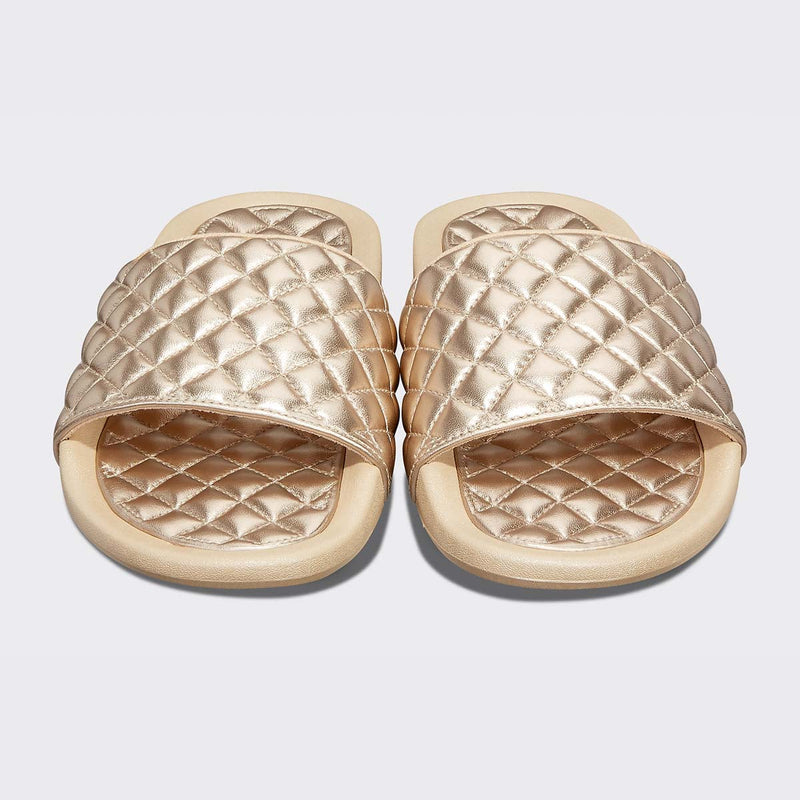 Women's Lusso Slide Metallic Champagne view 5