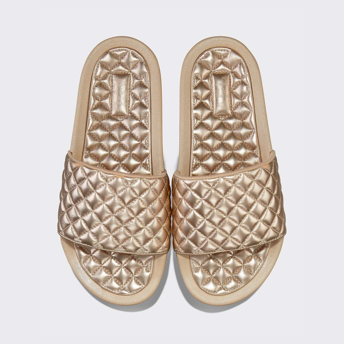 Women's Lusso Slide Metallic Champagne view 1