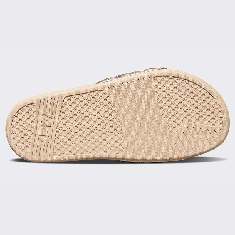 Women's Lusso Slide Metallic Champagne view 6