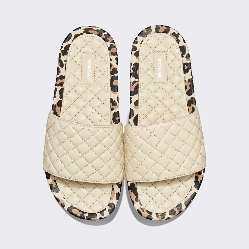 Men's Lusso Slide Parchment / Leopard view 1