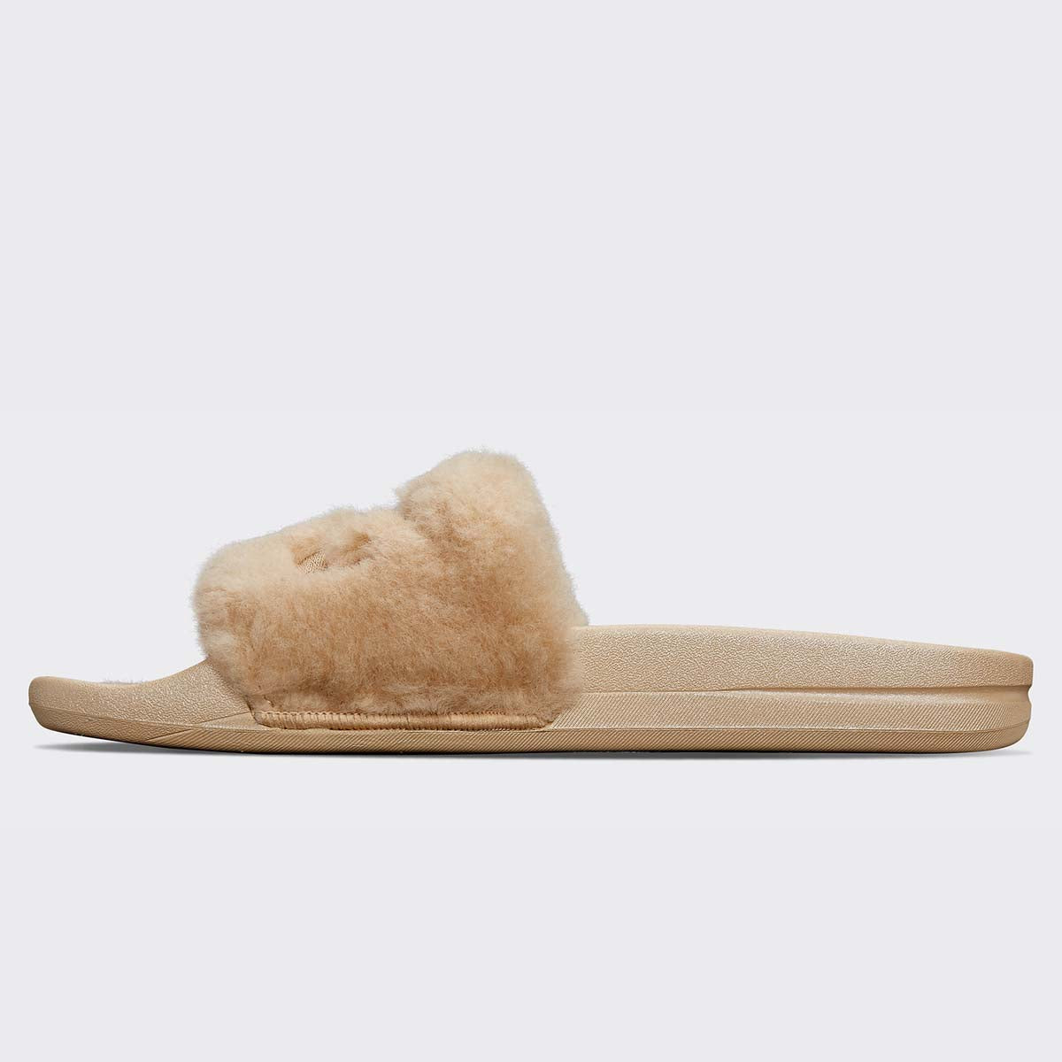 Women's Shearling Slide Champagne view 3