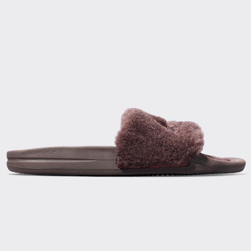 Men's Shearling Slide Chocolate view 2
