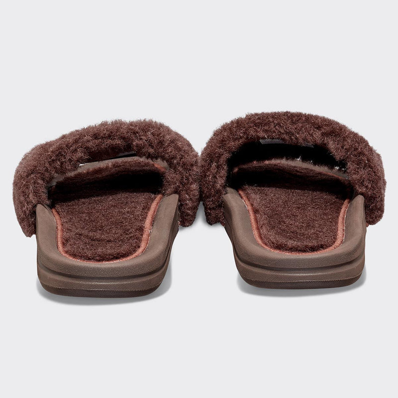 Women's Shearling Slide Chocolate view 4