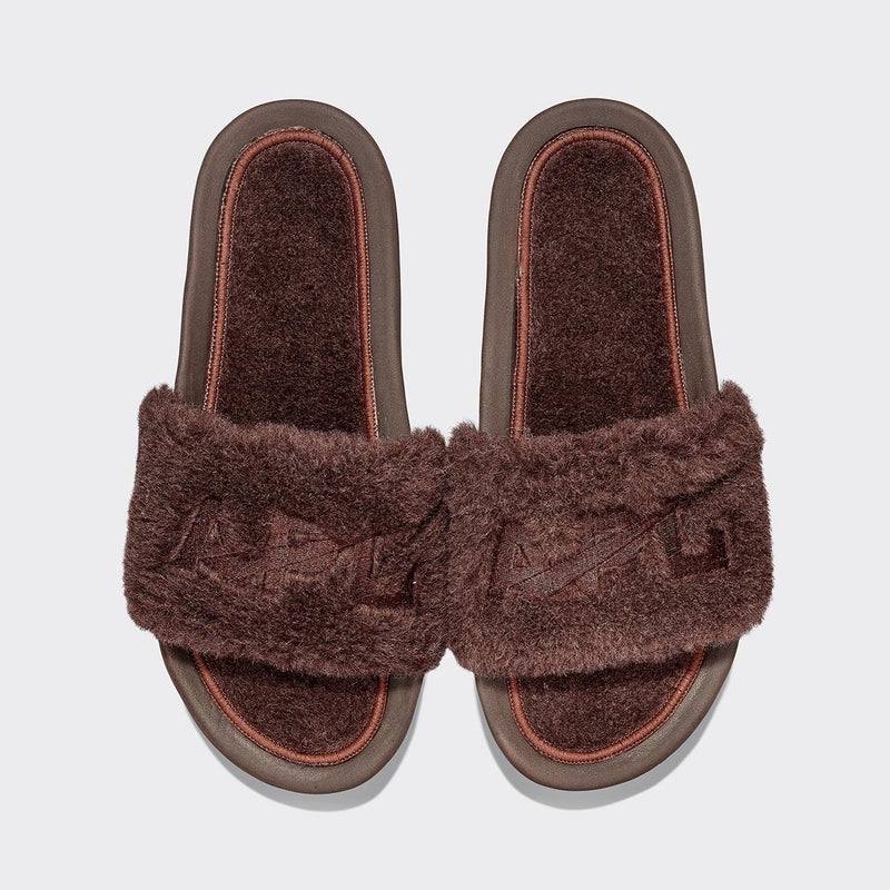Women's Shearling Slide Chocolate view 1
