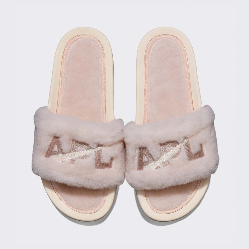 Women's Shearling Slide Creme / Rose Dust view 1