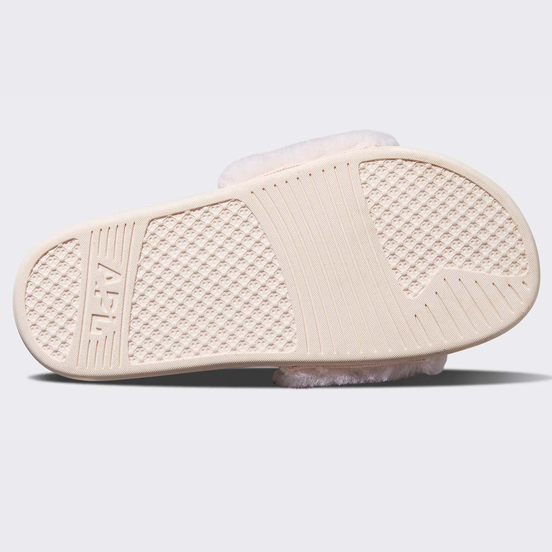 Women's Shearling Slide Creme / Rose Dust view 6