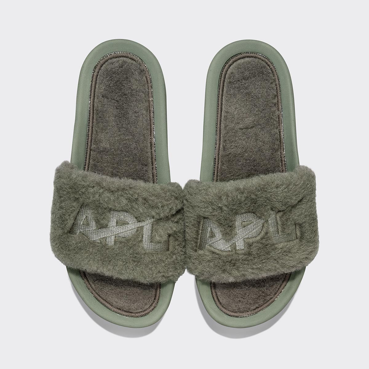 Men's Shearling Slide Fatigue view 1