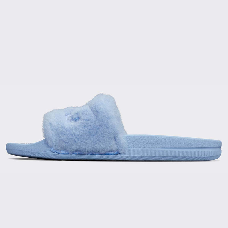 Women's Shearling Slide Ice Blue view 3