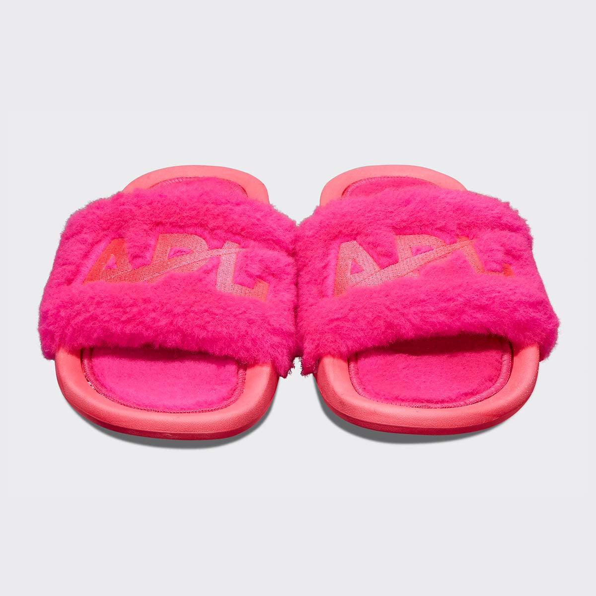 Women's Shearling Slide Neon Pink view 5