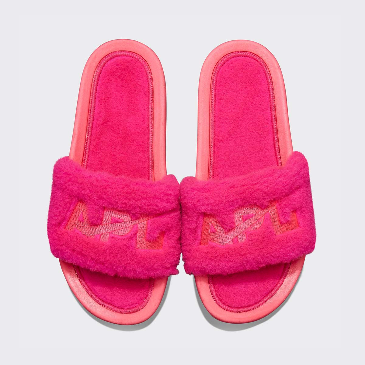 Women's Shearling Slide Neon Pink view 1