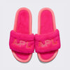 Women's Shearling Slide Neon Pink
