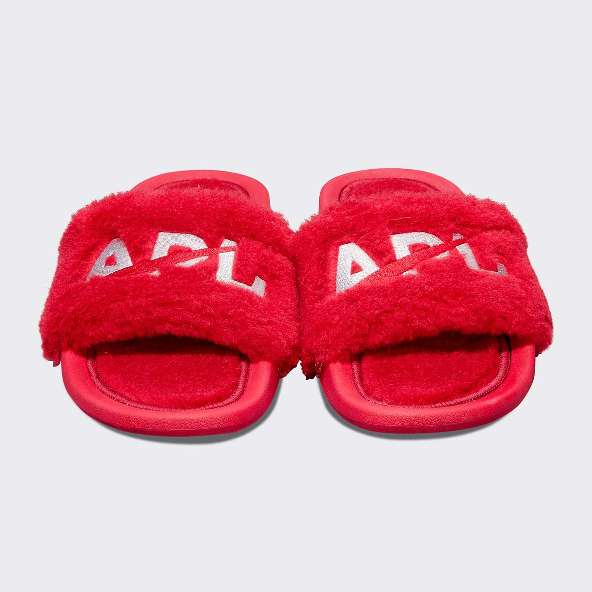 Women's Shearling Slide Red / Silver view 5