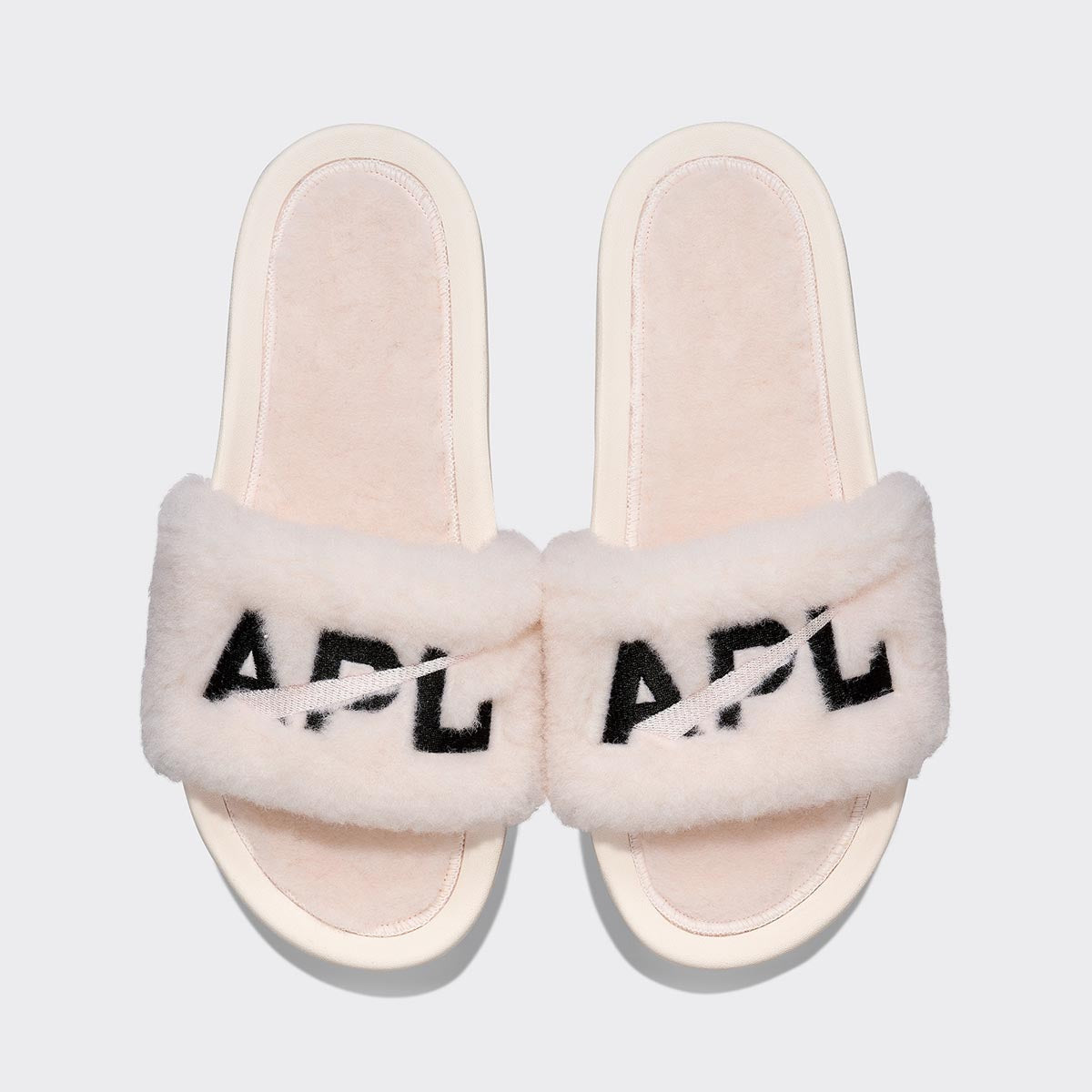 Women's Shearling Slide Sea Salt / Black view 1