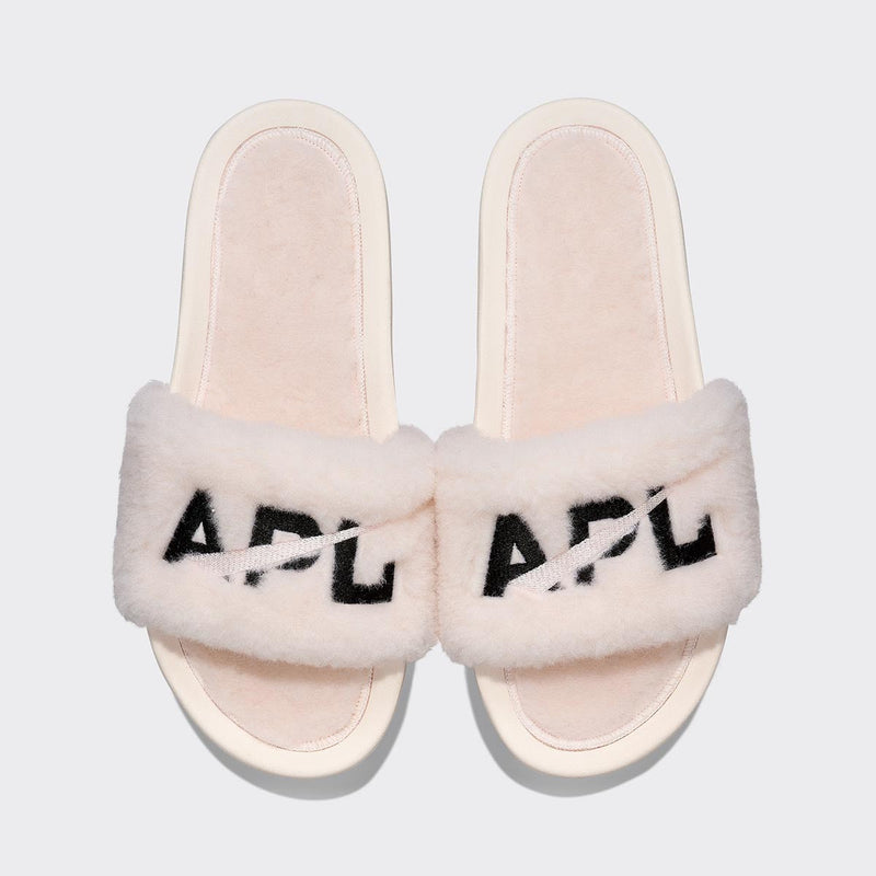 Women's Shearling Slide Sea Salt / Black view 1