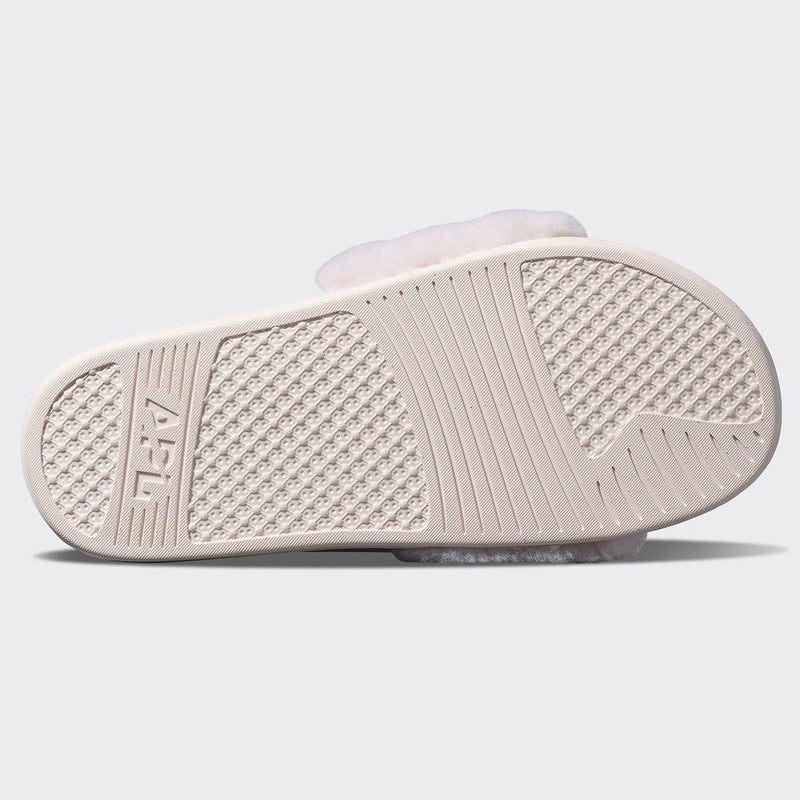 Women's Shearling Slide Sea Salt / Black view 6