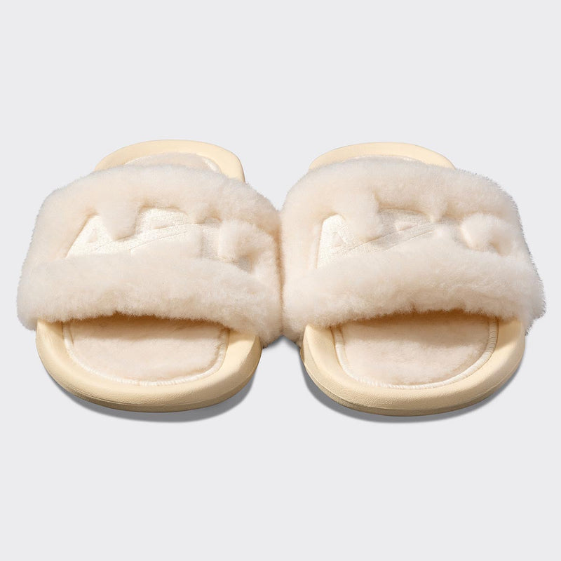 Women's Shearling Slide Vanilla view 5
