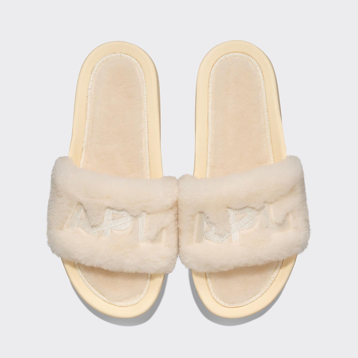 Women's Shearling Slide Vanilla view 1