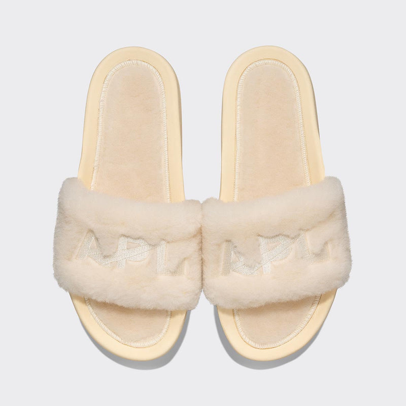 Women's Shearling Slide Vanilla view 1