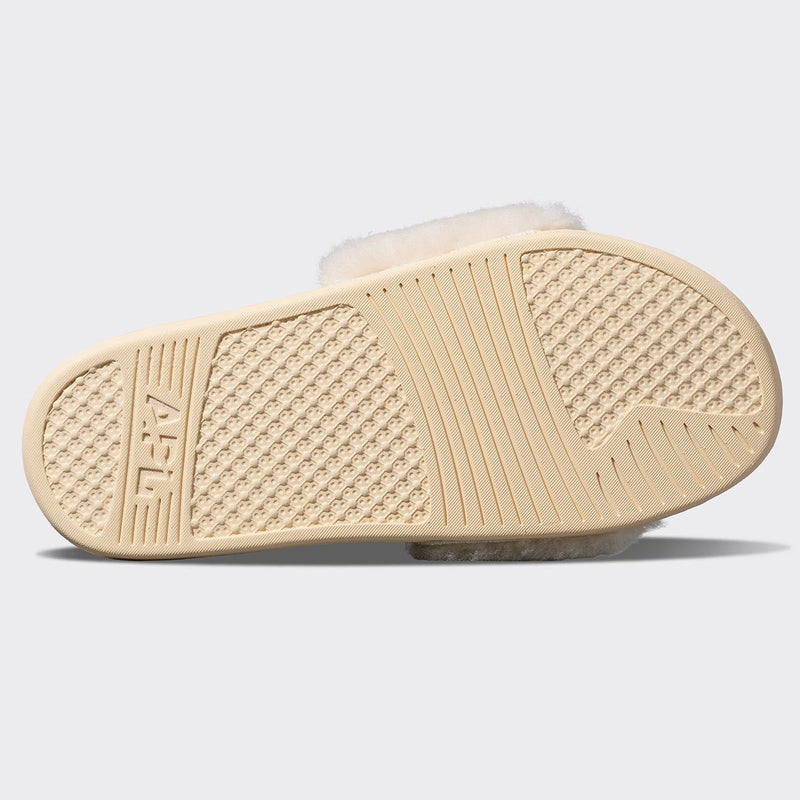 Women's Shearling Slide Vanilla view 6