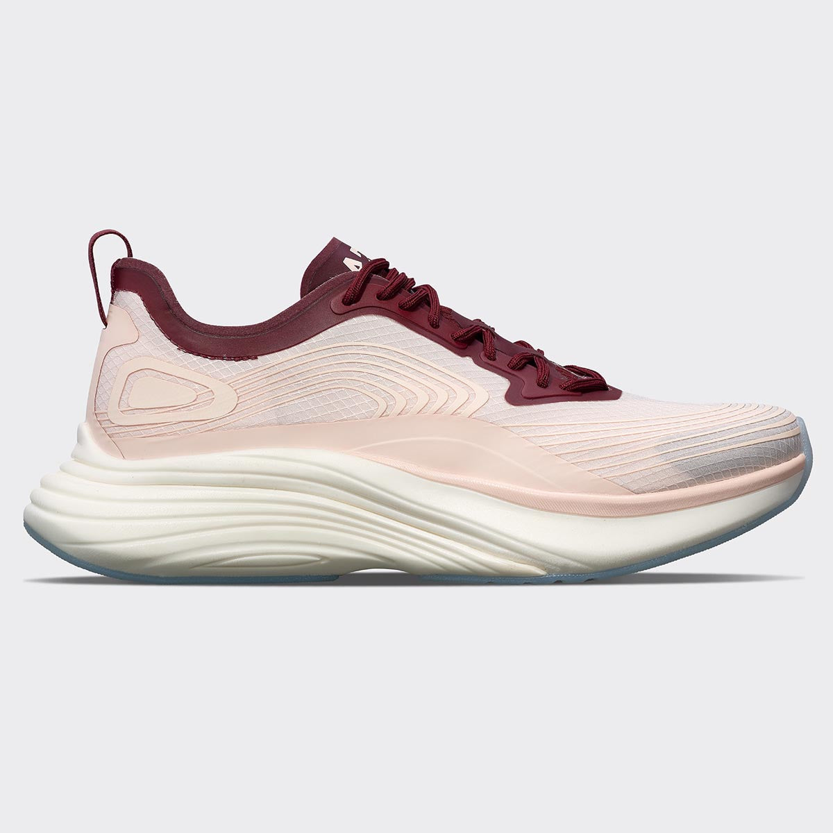 Women's Streamline Creme / Burgundy / White view 1