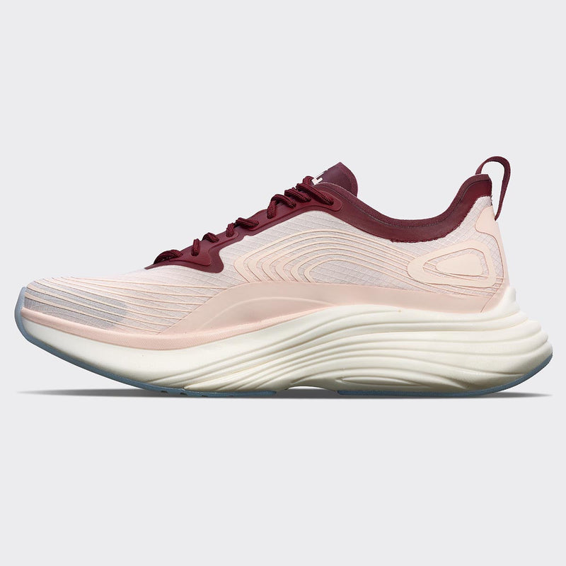Women's Streamline Creme / Burgundy / White view 2