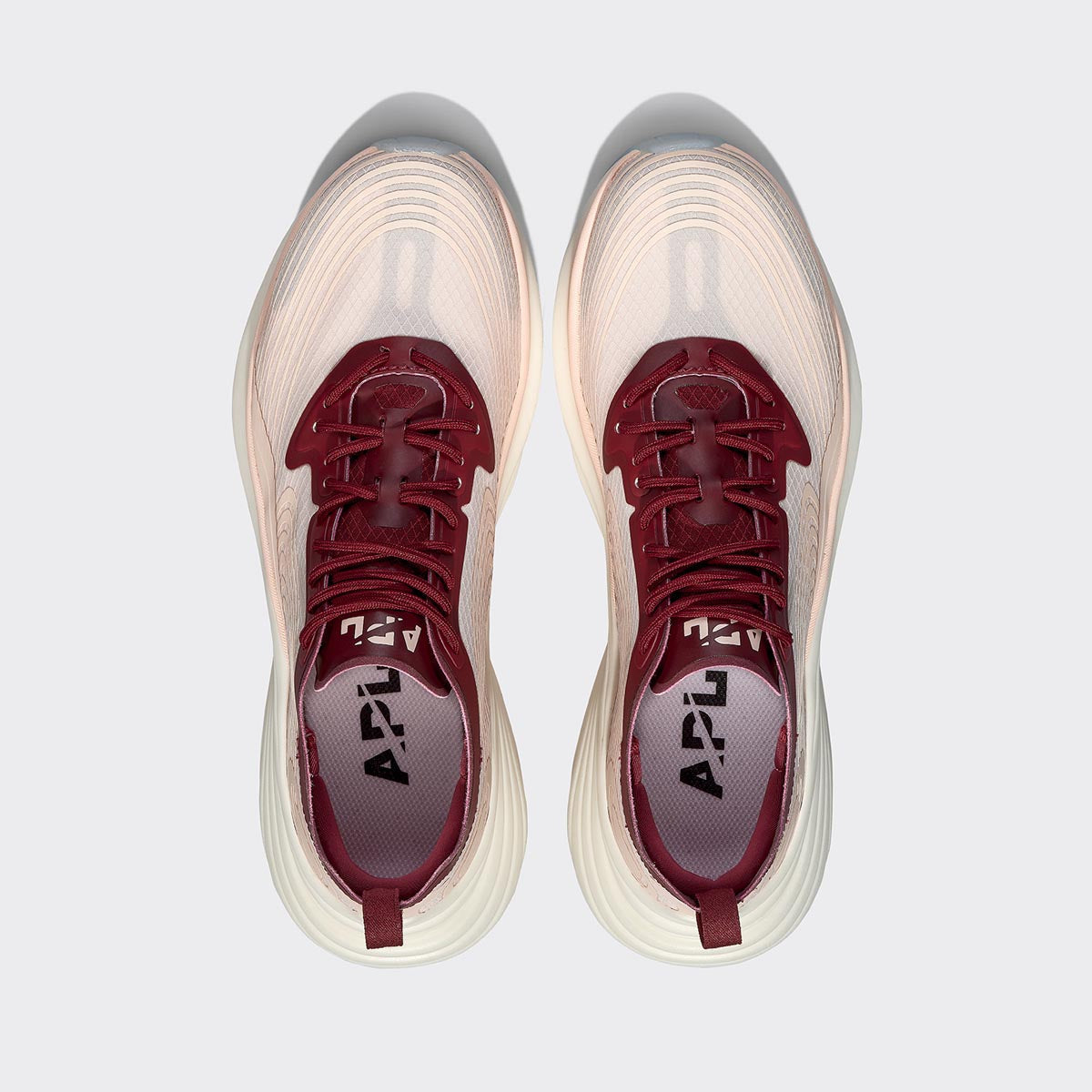 Women's Streamline Creme / Burgundy / White view 5