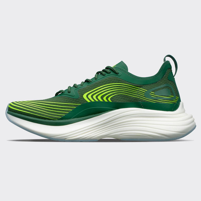 Men's Streamline Dark Green / Energy / White view 2