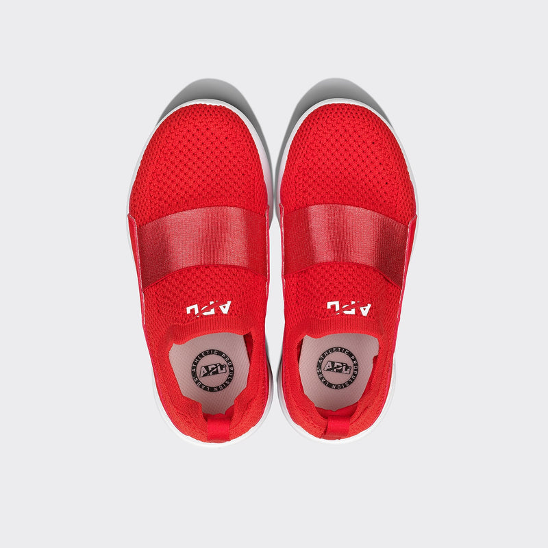 Youth's TechLoom Bliss Red / White view 2