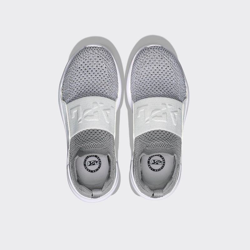 Youth's TechLoom Bliss Cement / White / Melange view 5