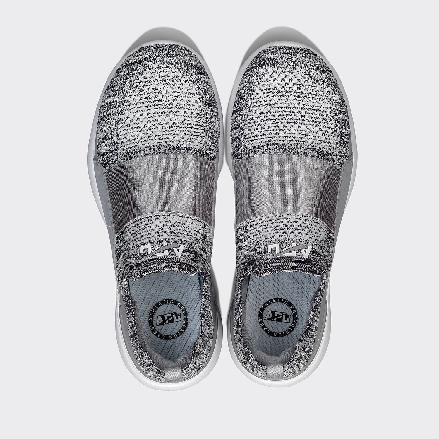 Men's TechLoom Bliss Heather Grey / White / White view 5