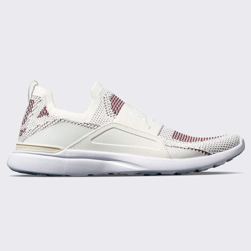 Women's TechLoom Bliss Ivory / Burgundy / White view 1
