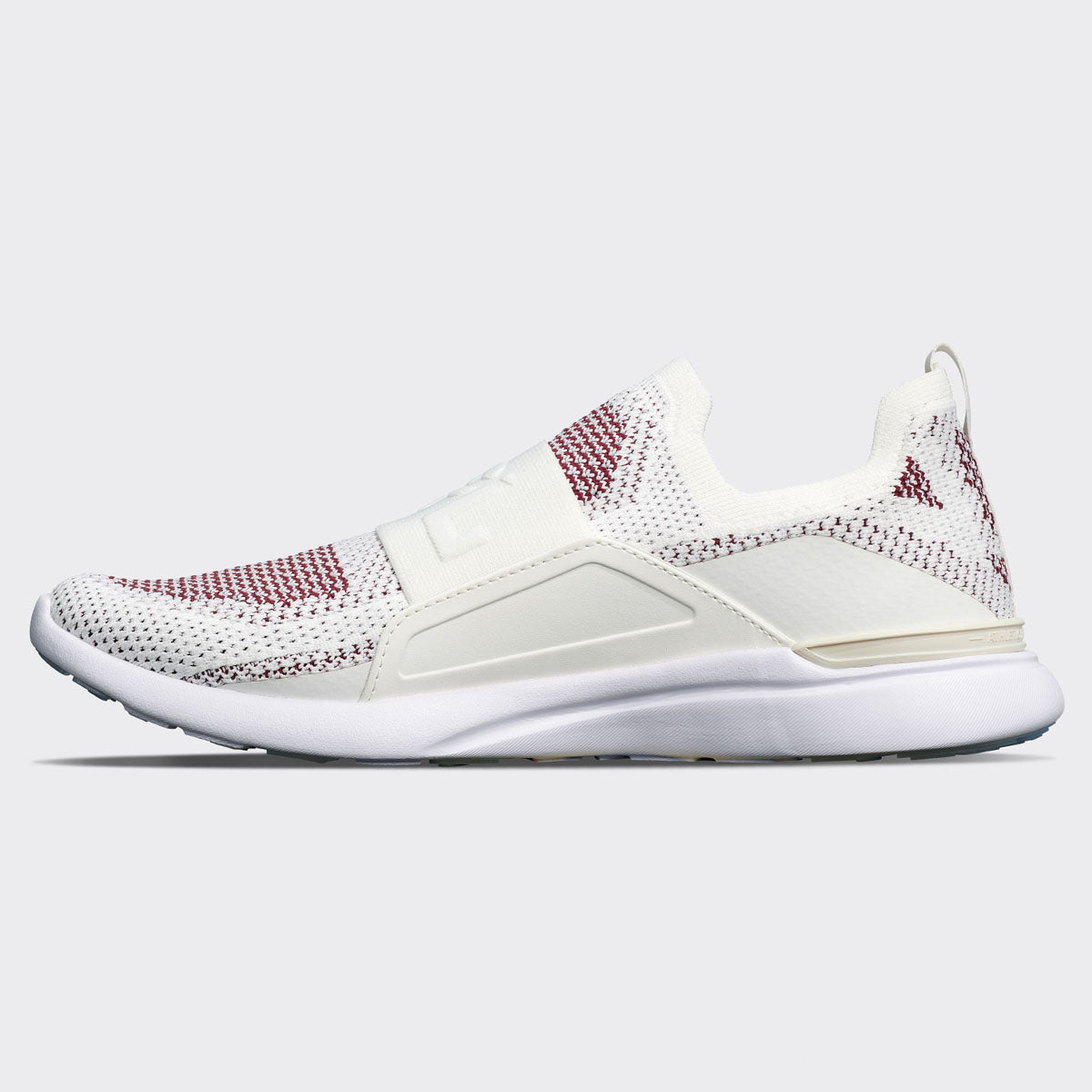 Women's TechLoom Bliss Ivory / Burgundy / White view 2