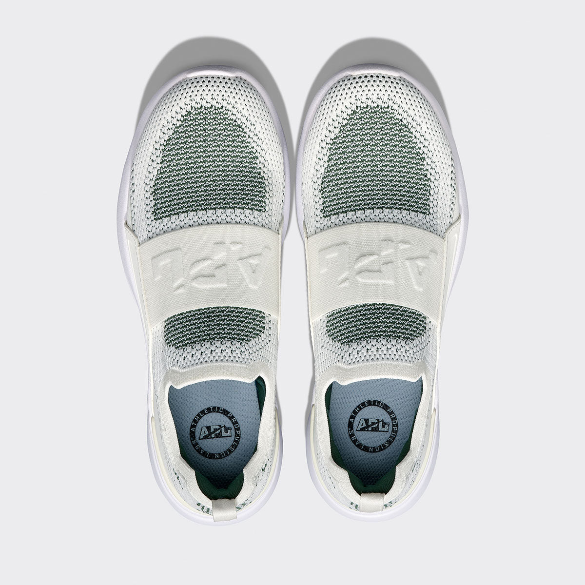 Men's TechLoom Bliss Ivory / Great Green / White view 5