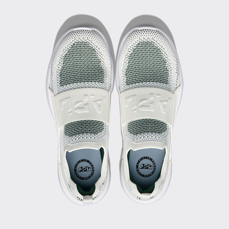 Men's TechLoom Bliss Ivory / Great Green / White view 5