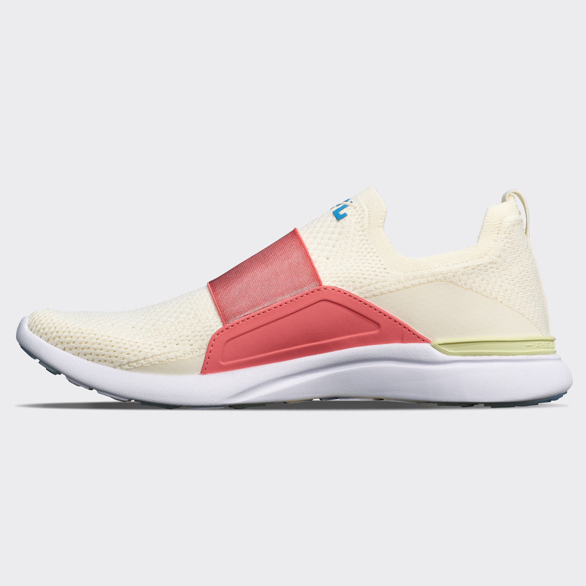 Men's TechLoom Bliss Pristine / Fire Coral / Coastal Blue view 2