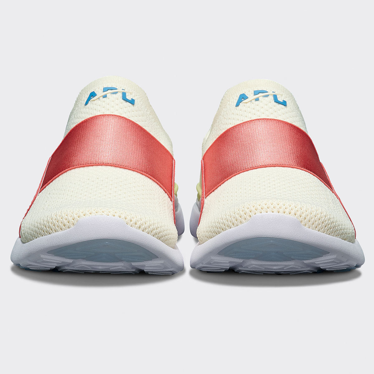 Men's TechLoom Bliss Pristine / Fire Coral / Coastal Blue view 4