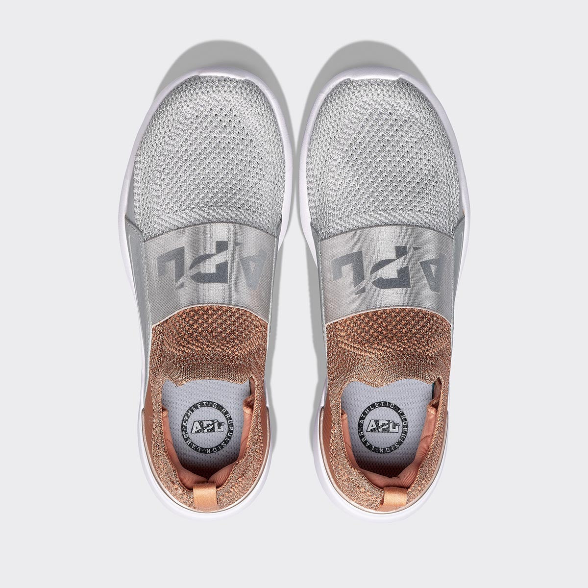 Men's TechLoom Bliss Rose Gold / Metallic Silver / White view 5