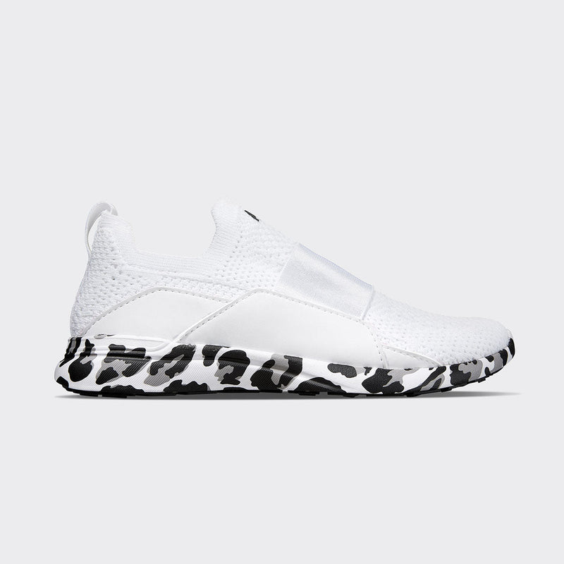 Youth's TechLoom Bliss White / Black / Leopard view 1