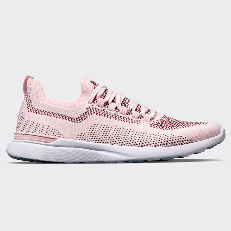 Men's TechLoom Breeze Bleached Pink / Burgundy / White view 1