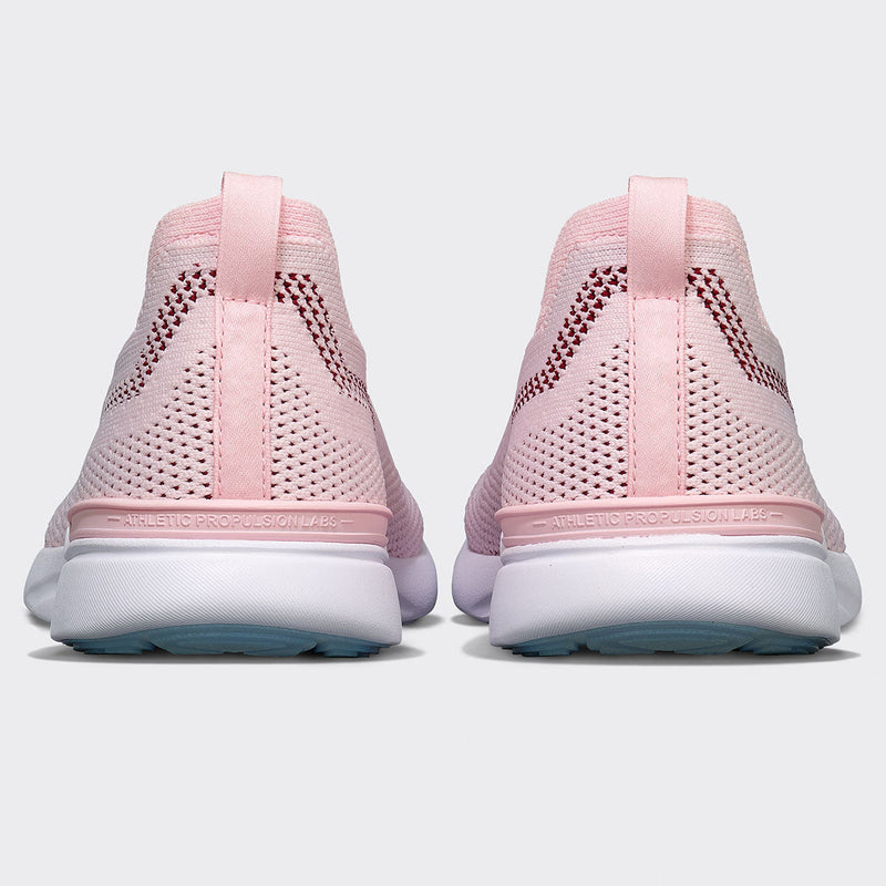 Women's TechLoom Breeze Bleached Pink / Burgundy / White view 3