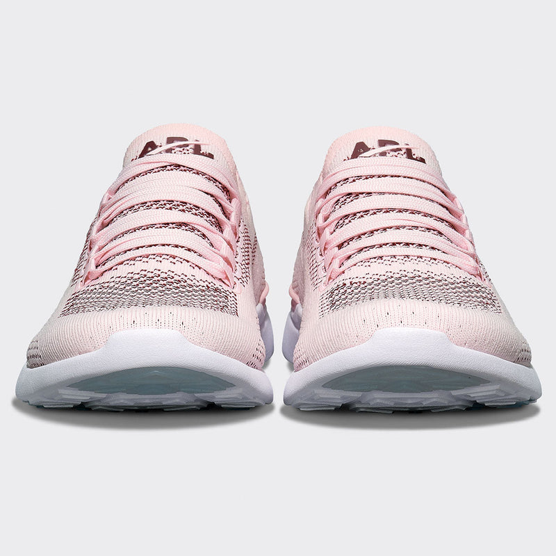 Women's TechLoom Breeze Bleached Pink / Burgundy / White view 4