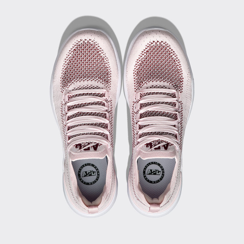 Men's TechLoom Breeze Bleached Pink / Burgundy / White view 5