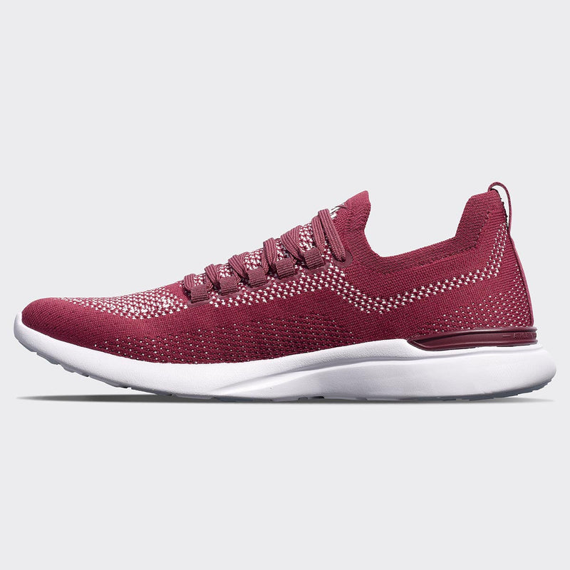 Women's TechLoom Breeze Burgundy / Bleached Pink / White view 2