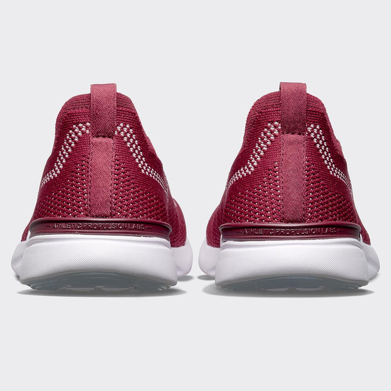 Men's TechLoom Breeze Burgundy / Bleached Pink / White view 3